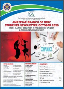 Ca student newsletter oct 2020